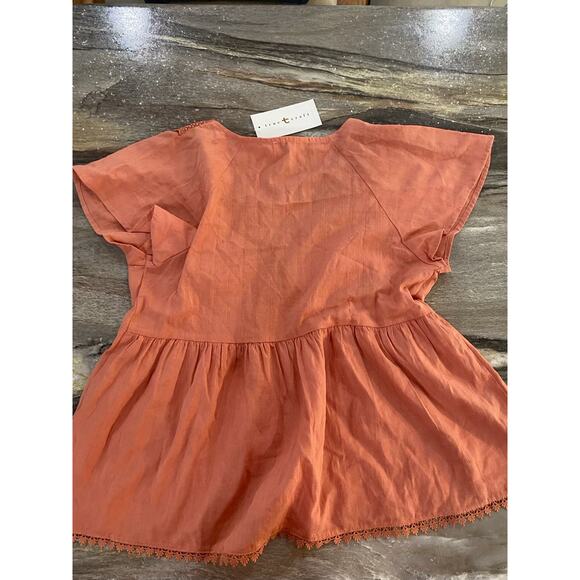True Craft Orange top- New W/Tags! Size Ladies Women’s Small! - Picture 3 of 3